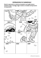 anteprima - Esercizi - CARNEVALE OPERAZIONI CLASSE 3^ - Pagina 3