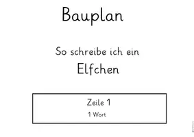 Vorschau - Poster - Bauplan Elfchen - Seite 1