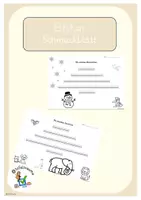 Vorschau - Arbeitsblätter - Schmuckblatt Elfchen schreiben - Deckblatt