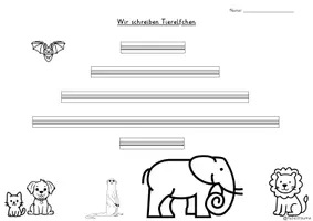 Vorschau - Arbeitsblätter - Schmuckblatt Elfchen schreiben - Seite 3