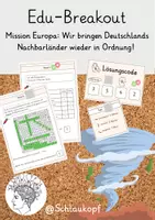 Vorschau - Spiele - Escape Game zu den Nachbarländern Deutschlands - Deckblatt