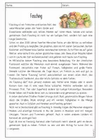 Vorschau - Arbeitsblätter - Fasching - Lesetext mit Fragen und Lösungen - Seite 2
