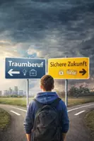 Vorschau - Stundenentwürfe - Welcher Beruf passt wirklich zu mir – und nicht nur zu meinen Wünschen? Lernsituation mit Zusatzmaterial (Tafelbild und Erweiterungsaufgaben in 2 Niveaustufen)! - Deckblatt