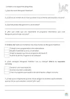 Vista previa - Hojas de trabajo - Comprensiones lectoras_Mujeres y universo - página 3