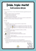 Vista previa - Juegos / Gamificación - Joc doble, triple i meitat - página 1
