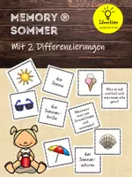Vorschau - Spiele - Sommer Memory® - Lesespiel. 2fach differenziert - Deckblatt