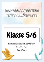 Vorschau - Klassenarbeiten - Zwei KA Märchen + Bewertungsbögen (editierbar) - Deckblatt