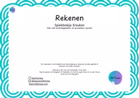 Voorbeeld - Juf Larissa - Spiekboekje breuken - Voorblad