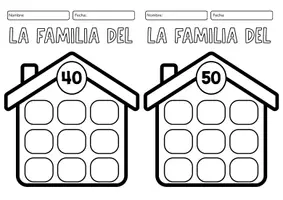 Vista previa - Hojas de trabajo - LAS FAMILIAS DE LAS DECENAS - 1º CICLO - página 2