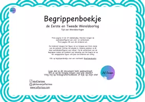Voorbeeld - Juf Larissa - Begrippenboekje De Eerste en Tweede Wereldoorlog - Voorblad