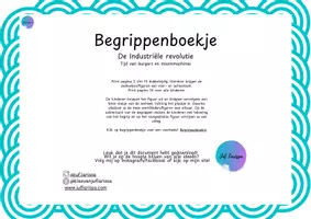 Voorbeeld - Juf Larissa - Begrippenboekje De Industriële revolutie - Voorblad