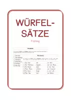 Vorschau - Arbeitsblätter - Materialpaket Würfelsätze - Seite 1