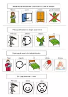 Aperçu - Apprentissages en autonomie - P’tit Loup a peur du noir - Livre Adapté - Page 1
