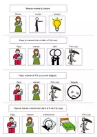 Aperçu - Apprentissages en autonomie - P’tit Loup a peur du noir - Livre Adapté - Page 2