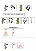 Aperçu - Apprentissages en autonomie - P’tit Loup a un bobo - Livre Adapté - Page 1