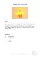 Vorschau - Stationenlernen - Kunst Ostern, Osterküken Fensterdekoration, Grundschule - Seite 3