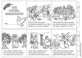 Vorschau - Arbeitsblätter - Leporello "Ostergeschichte" / Ostern - Seite 1