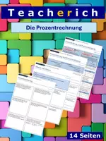 Vorschau - Arbeitsblätter - Die Prozentrechnung - Deckblatt