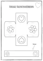 Vorschau - Mal- und Bastelvorlagen - Valentinstag - Klassische Motive - Geschenkkörbchen - Seite 2