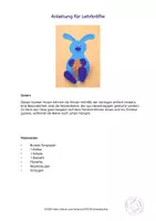 Vorschau - Mal- und Bastelvorlagen - Kunst Ostern, Osterhase mit Wackelbeinen, Fensterbild, Grundschule - Seite 3