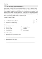 Vorschau - Test - Englisch Schularbeit / Lernzielkontrolle für die 1. Klasse Mittelschule/MORE!1 - Seite 2