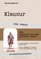 Vorschau - Arbeitsblätter - Klausur Deutsch Oberstufe – Barock und Klassik im Vergleich – Gryphius „Menschliches Elende“ & Goethe „Grenzen der Menschheit“ – mit Erwartungshorizont - Deckblatt