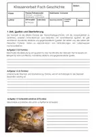 Vorschau - Arbeitsblätter - Steinzeit Geschichte Klassenarbeit Klasse 6 Gymnasium - Seite 1