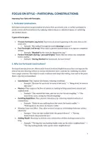 Vorschau - Arbeitsblätter - Participial Constructions - Improving Your Writing Style - Seite 1