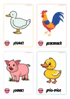 Vista previa - Refuerzo / NEE / Materiales de apoyo - Libro de Onomatopeyas- Estimulación del Lenguaje y Discriminación Auditiva - página 1