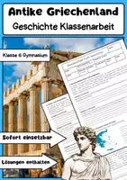 Vorschau - Arbeitsblätter - Geschichte Klassenarbeiten Materialpaket 6. Klasse Gymnasium - Seite 1