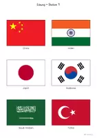 Vorschau - Arbeitsblätter - Flaggen Asiens – Ausmalen & Lernen (30 Länder) - Seite 2