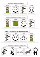 Aperçu - Apprentissages en autonomie - P'tit Loup fait une colère - Livre Adapté - Page 2