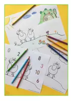 Vorschau - Mal- und Bastelvorlagen - Weitermalbilder - MatheBasis - Deckblatt