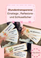 Vorschau - Stundenentwürfe - Stundentransparenz - Ziele, Ablauf - Deckblatt