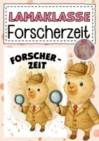 Vorschau - Bildkarten - Lamaklasse Forscherzeit - Deckblatt