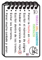 Vista previa - Refuerzo / NEE / Materiales de apoyo - Receta del cuaderno perfecto - cartelería + carnets - página 1
