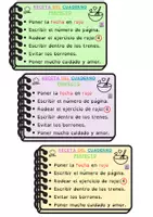 Vista previa - Refuerzo / NEE / Materiales de apoyo - Receta del cuaderno perfecto - cartelería + carnets - página 2