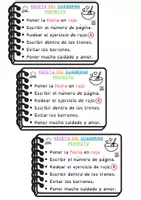 Vista previa - Refuerzo / NEE / Materiales de apoyo - Receta del cuaderno perfecto - cartelería + carnets - página 3