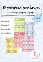 Vorschau - Spiele - Einmaleins Kernaufgaben 2, 5, 10 Spiel Rechendominos - Deckblatt