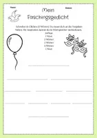 Vorschau - Arbeitsblätter - verschiedene Gedichtformen Fasching - Seite 3