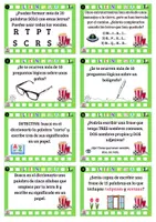 Vista previa - Tarjetas / Manipulativos - Enriquecimiento 3º lengua: retos de cine - Portada