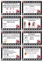 Vista previa - Tarjetas / Manipulativos - Enriquecimiento 3º lengua: retos de cine - página 3