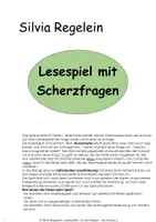 Vorschau - Arbeitsblätter - Lesespiele Materialpaket: Scherzfragen & Zungenbrecher - Deckblatt