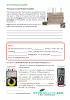 Vorschau - Unterrichtsreihen - OnlineVideo - El. Strom 7 - Stromstärke messen (Arbeitsblatt) - Deckblatt