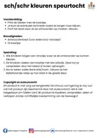 Voorbeeld - sch/schr speurtocht kleuren - Pagina 1
