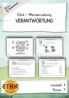 Vorschau - Arbeitsblätter - Ethik - Werteerziehung Sparpaket für die 1. Klasse - Seite 1