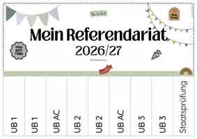 Vorschau - Anderer Materialtyp - Referendariat Abreißkalender Brandenburg - Seite 1