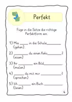 Vorschau - Arbeitsblätter - Verben Zeitformen Übungsheft Perfekt - Seite 2