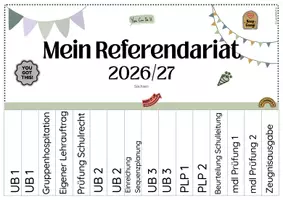 Vorschau - Anderer Materialtyp - Referendariat Abreißkalender Sachsen - Seite 1