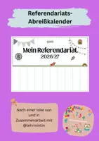 Vorschau - Anderer Materialtyp - Referendariat Abreißkalender blanko - Deckblatt